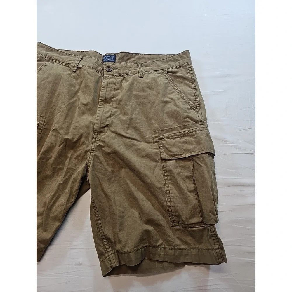 Levis Shorts Mens 38 Brown Utility Cargo Pocket Casual Outdoor Summer